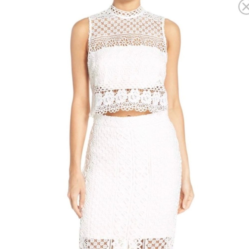 Bardot Calista Lace Two Piece Sheath Dress